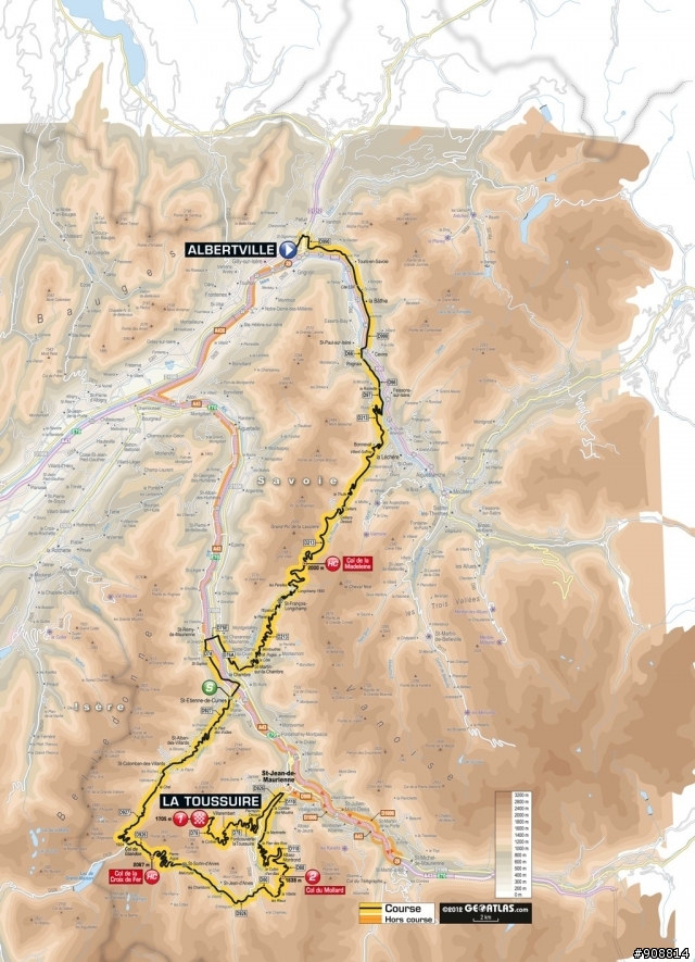 2012 環法大賽第11站, Albertville → La Toussuire-Les Sybelles, 148公里