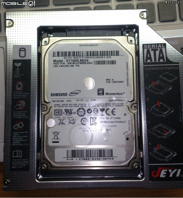 Asus N56VZ SSD+HDD (光碟機轉硬碟) 簡易圖文教學