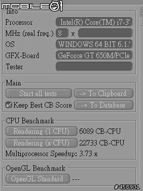 CJSCOPE Crossover筆電JS-153CR/i7 3720QM+Plextor M5P +減重匣實測