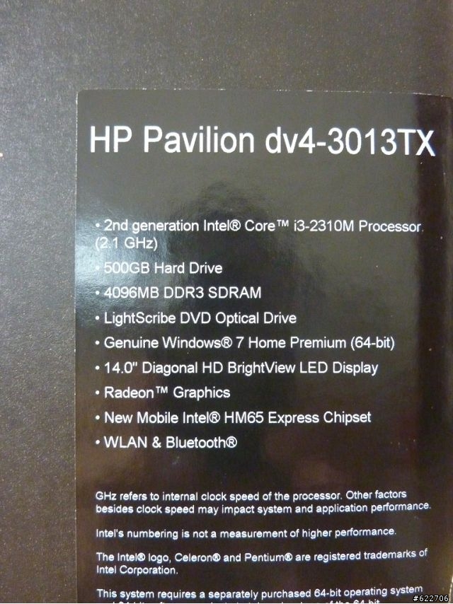 HP DV4-3013TX 開箱 含還原光碟製作