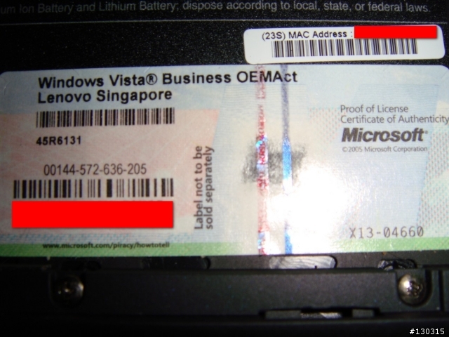 檢視淘寶購買的 ThinkPad x301