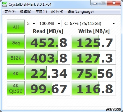 Sandisk SSD 120GB 系統碟使用測試與開機速度