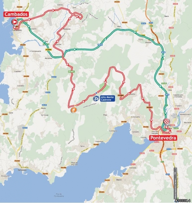 2012 環西班牙大賽 第11站, Cambados → Pontevedra, 40 km (個人計時賽)