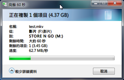 Verbatim 威寶 Store'n'Go V3 USB 3.0 32GB 簡測