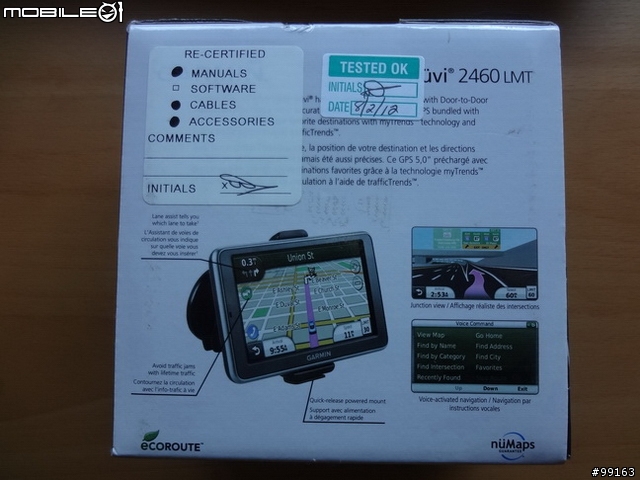 GARMIN nuvi 2460LMT 開箱 (北美地區機種)