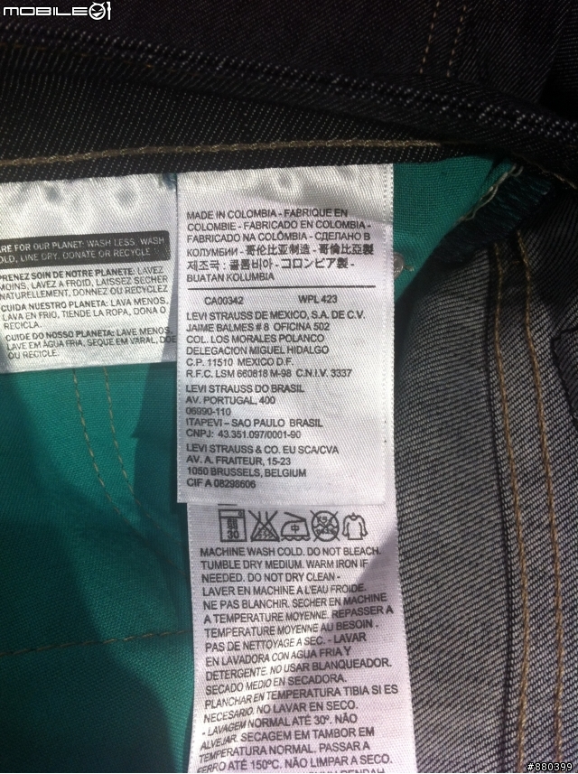 Levi's Commuter 原色褲 開箱