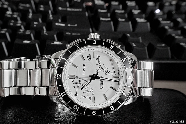 開箱-天美時 Timex  Intelligent Quartz 飛返計時腕錶  T2N499DH