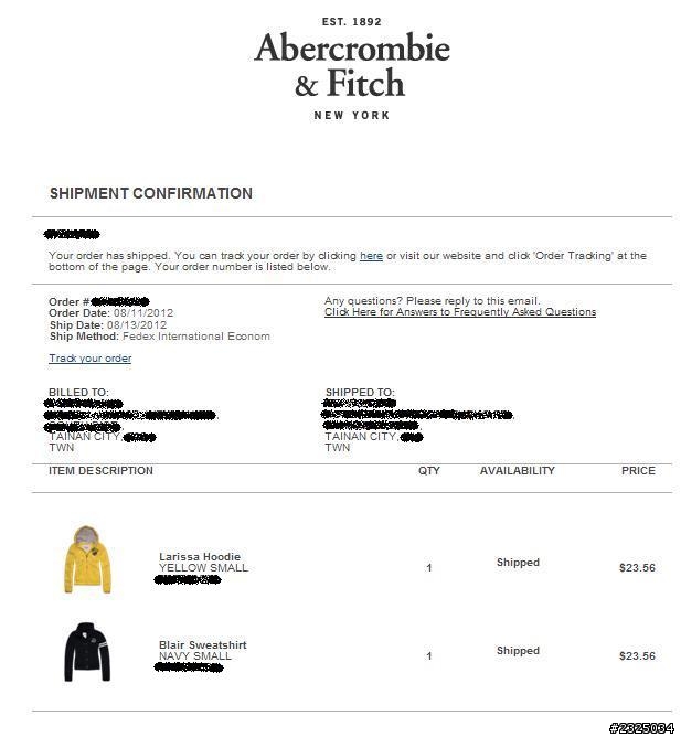 A&F 清倉區 官網訂購