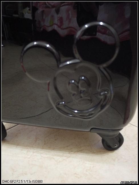 Crown x 迪士尼米奇Mickey 登機箱 紅黑 簡易開箱