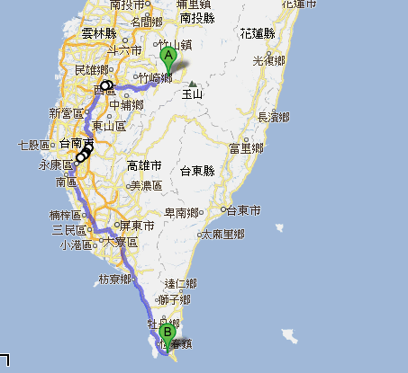 (前言+環島路線圖)【我在旅行.尋找夢奇地】六天五夜.機車環島之旅2012/07/11~07/16