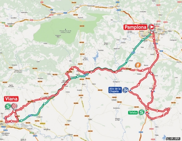 2012 環西班牙大賽 第二站, Pamplona → Viana, 180公里