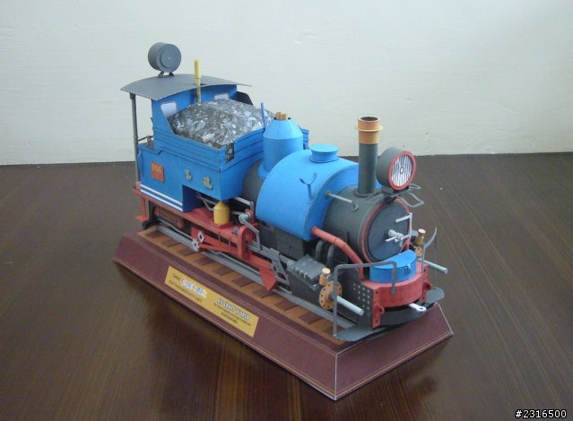 自製模型展示盒 (為了第一次做的紙模型 : 蒸汽火車)