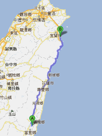 (前言+環島路線圖)【我在旅行.尋找夢奇地】六天五夜.機車環島之旅2012/07/11~07/16