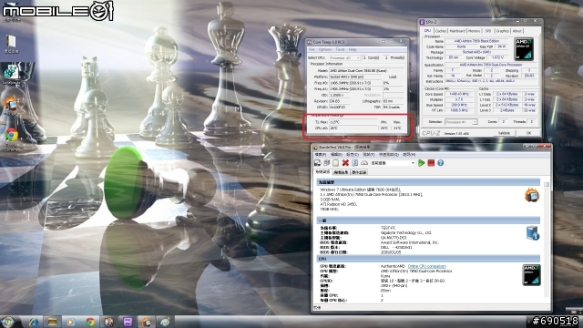無聊 清清我的cpu 散熱器 換換各廠牌風扇 三洋 酷媽 保銳 AC XG .....參考看看數字 -特映無風扇燒機
