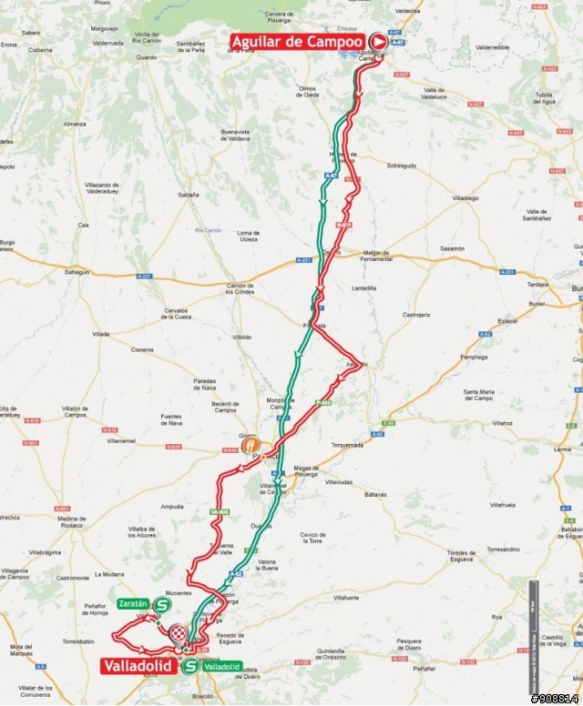 2012 環西班牙大賽 第18站, Aguilar de Campoo → Valladolid, 204公里