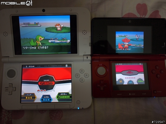 用3DS LL 玩 DS 遊戲的畫面 1:1展示
