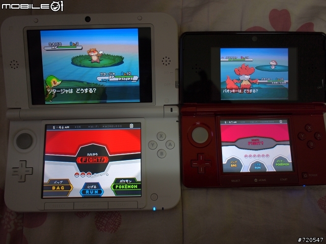 用3DS LL 玩 DS 遊戲的畫面 1:1展示