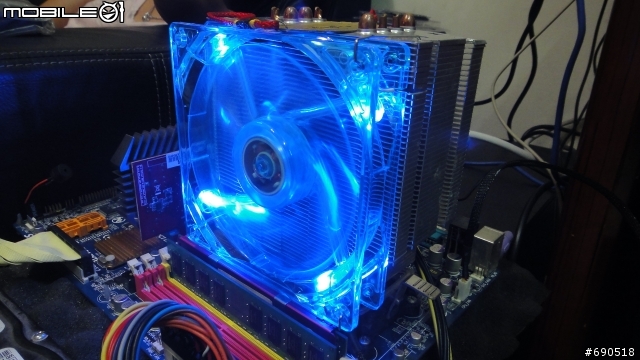 無聊 清清我的cpu 散熱器 換換各廠牌風扇 三洋 酷媽 保銳 AC XG .....參考看看數字 -特映無風扇燒機