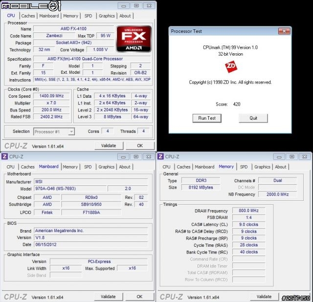 當五年前的老兵Q6600對上近期戰將FX4100....