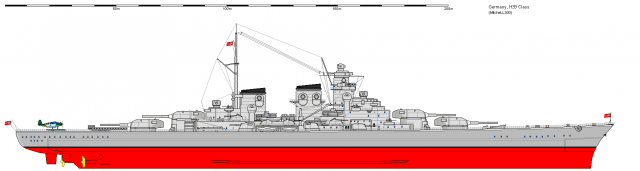 興登堡級戰列艦 Schlachtschiff "H" Project( 補充愛荷華級戰列艦的由來) PS 以上圖片都來自維基百科.......