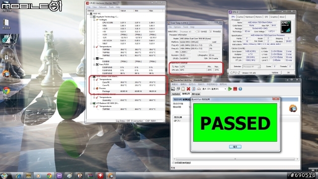 無聊 清清我的cpu 散熱器 換換各廠牌風扇 三洋 酷媽 保銳 AC XG .....參考看看數字 -特映無風扇燒機
