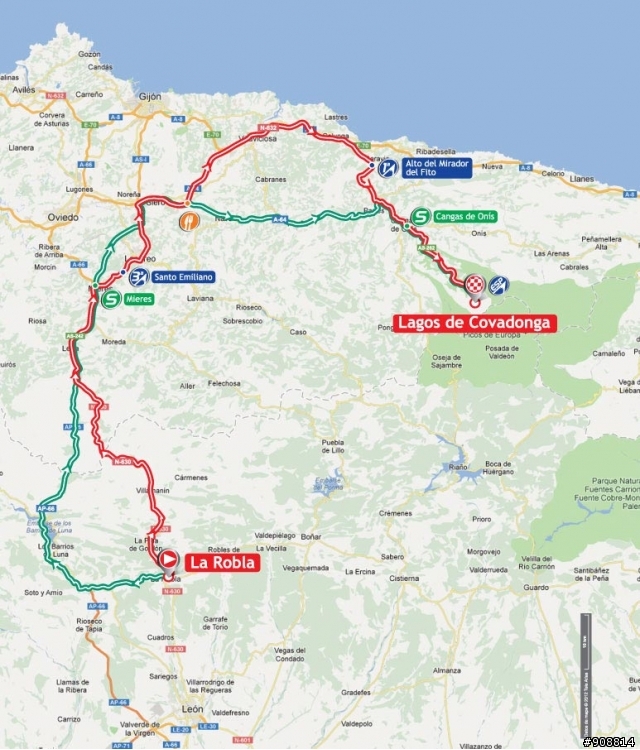 2012環西班牙大賽 第15站, La Robla → Lagos de Covadonga, 187公里