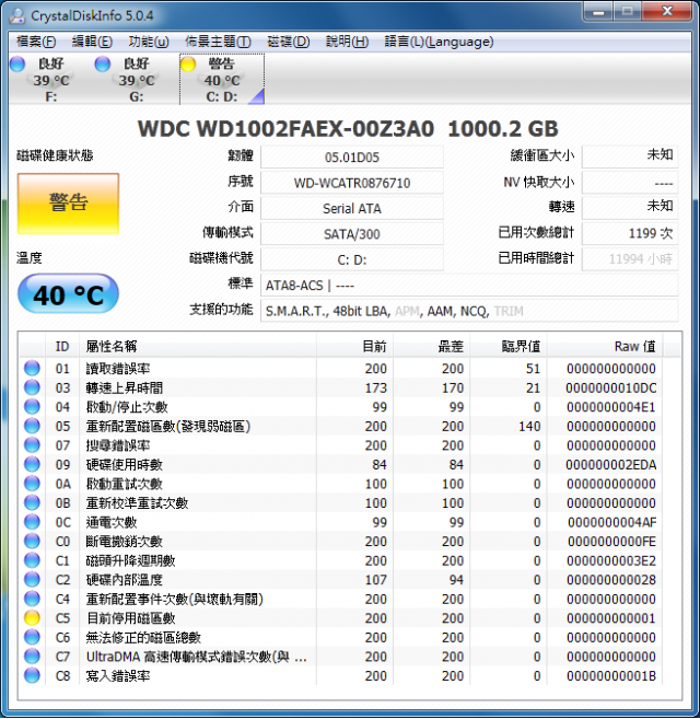 wd1002faex與wd6400aaks的問題