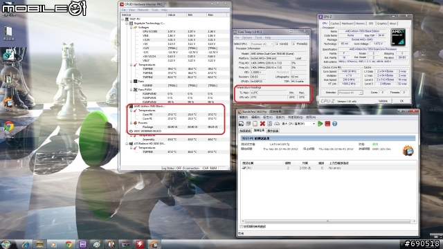 無聊 清清我的cpu 散熱器 換換各廠牌風扇 三洋 酷媽 保銳 AC XG .....參考看看數字 -特映無風扇燒機