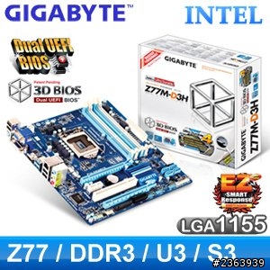 技嘉 Z77M-D3H/Z77 如何??