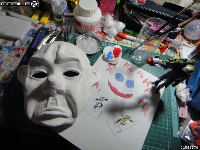 黑暗騎士 小丑 銀行搶匪 面具 簡陋製作過程分享