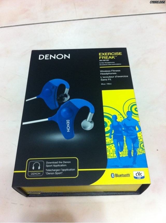 開箱文~(人生第一支無線藍芽運動耳機~DENON W150 藍色)