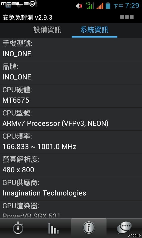 搶『鮮』開箱:iNO ONE - 無相機手機/ 無照相功能 Android 手機