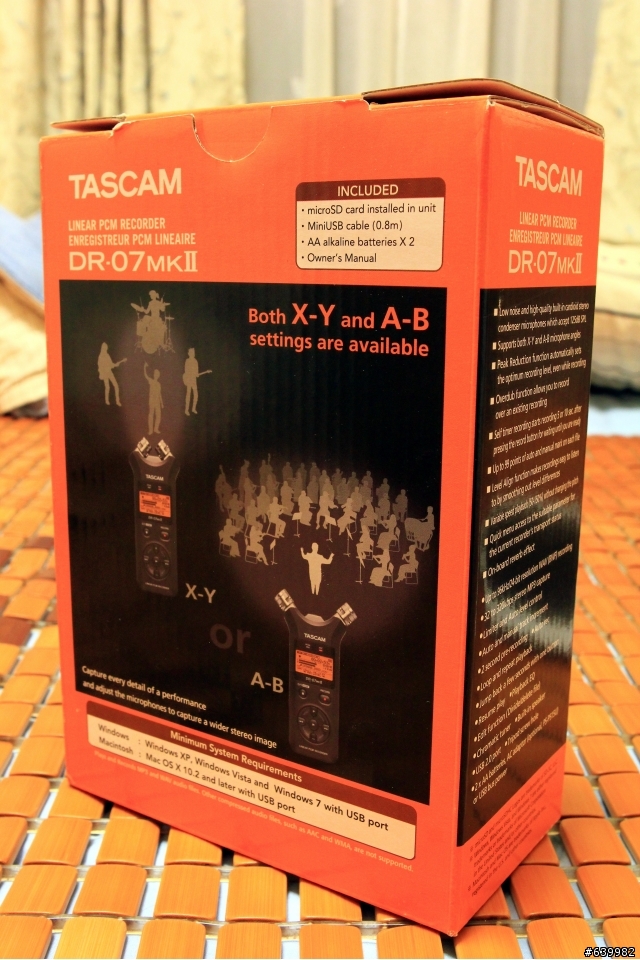 Tascam DR-07 MKII ~專業的錄音筆…or…高級的隨身訊源?