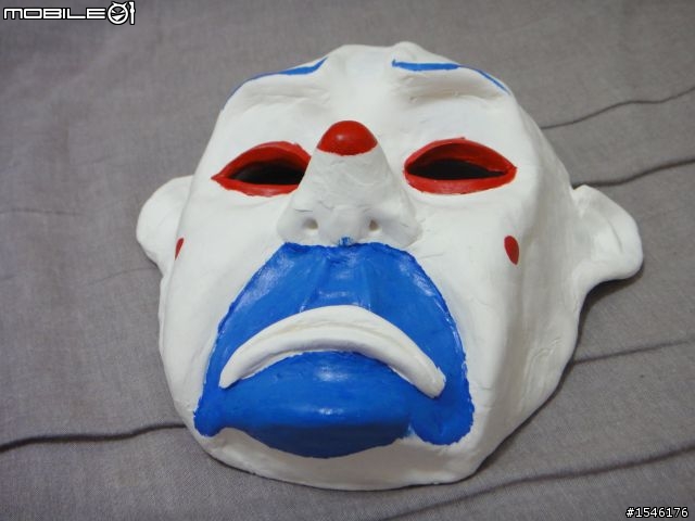黑暗騎士 小丑 銀行搶匪 面具 簡陋製作過程分享