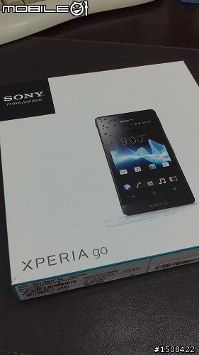 【開箱】SONY XPERIA go 白