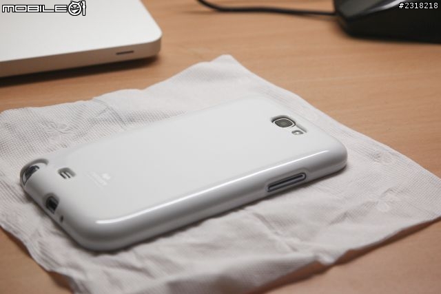 我也來分享Note2的果凍套~白色超貼超讃超便宜哦!