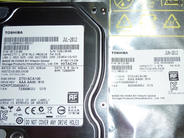 Toshiba 3.5吋硬碟_富基電通保固實例