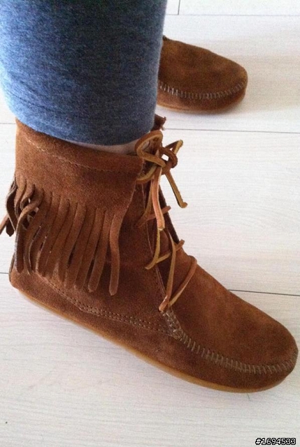 國外購物網站買的Minnetonka Moccasin(莫卡辛)今天收到了
