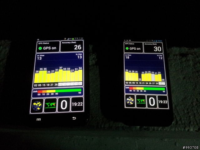 2013/01/27【對比】Padfone2 VS Note GPS test