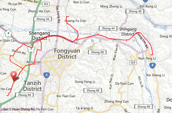 新車上手挑戰台中三條鐵馬道(65公里)