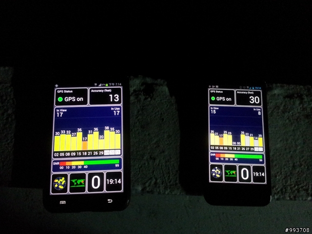 2013/01/27【對比】Padfone2 VS Note GPS test