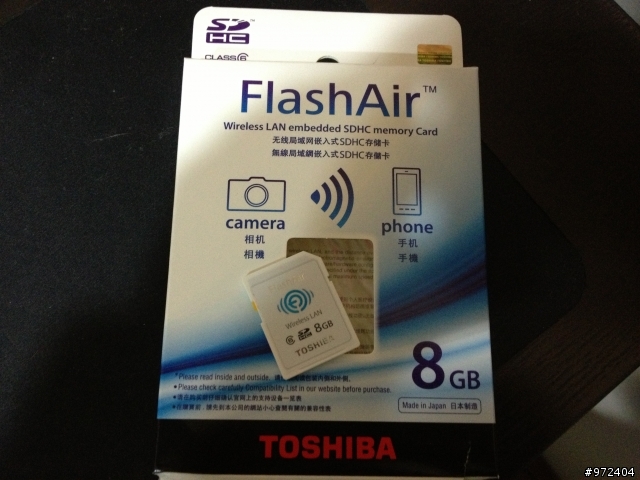 讓RX100 也可以享有WI-FI 功能(Toshiba FlashAir wifi SD)