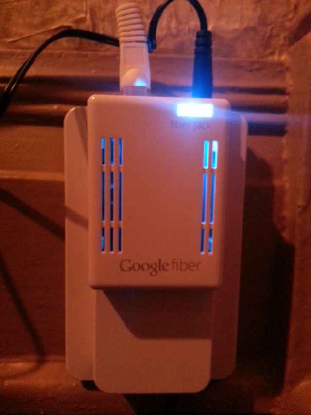 Google Fiber Symmetric 1Gbps/1Gbps 正式供裝