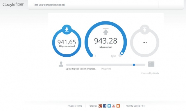 Google Fiber Symmetric 1Gbps/1Gbps 正式供裝