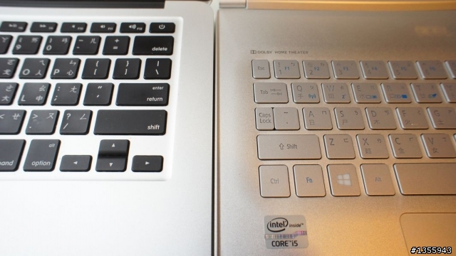 『對決』美機王之戰 acer S7 VS. Apple MBA(圖多)
