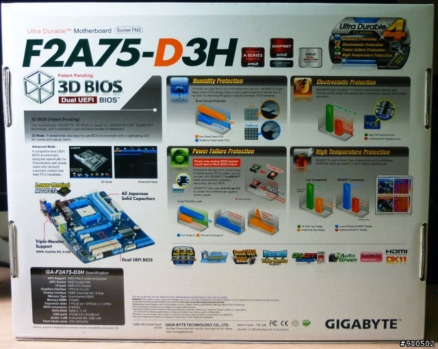【簡單開箱】技嘉F2A75-D3H & AMD X4-750k