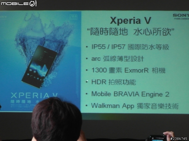 美的誕生~水中女神維納斯~SONY XPERIA V (Venus)