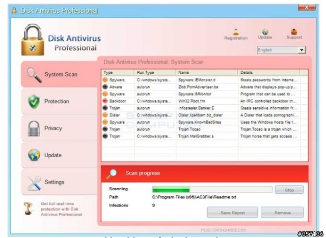 救命.....這是什麼病毒 DISK antivirus professional