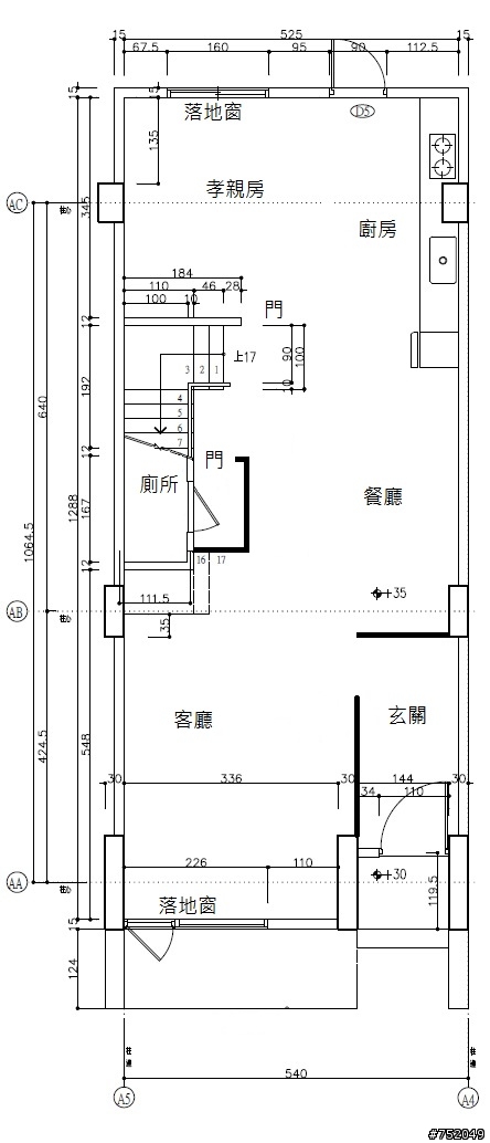 請教長型格局規劃(透天)