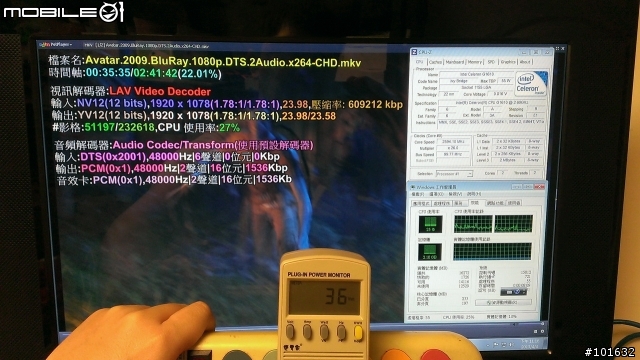 32nm的Sandy i3-2100T與22nm的Ivy待機不專業比較